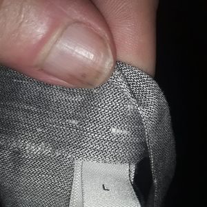 Armani Collezioni Shirts - ARMANI COLLECZI0N L silver dress shirt with snaps Armani Collezioni Shirts - ARMANI COLLECZI0N L silver dress shirt with snaps